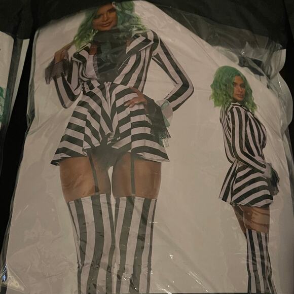 NEW Forplay Sexy Beetlejuice Costume Size Small Medium - Picture 4 of 5